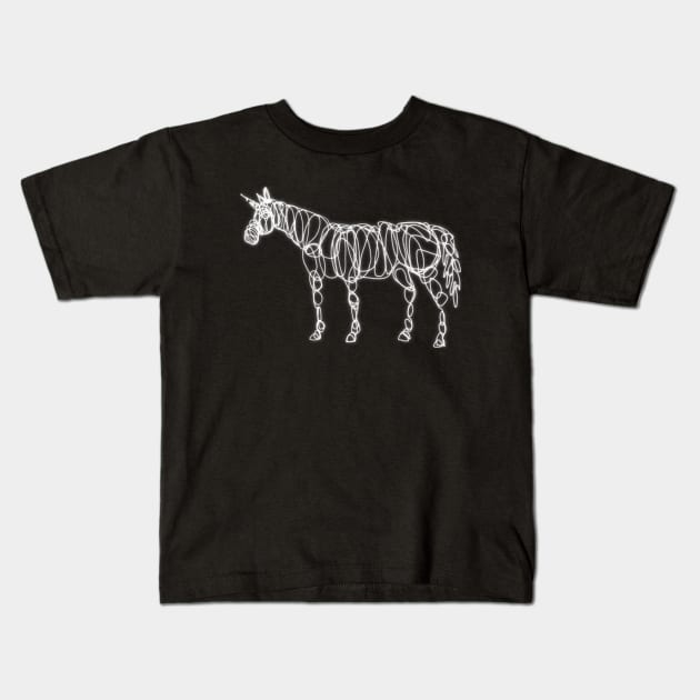 Electric Unicorn Kids T-Shirt by Thatssounicorny